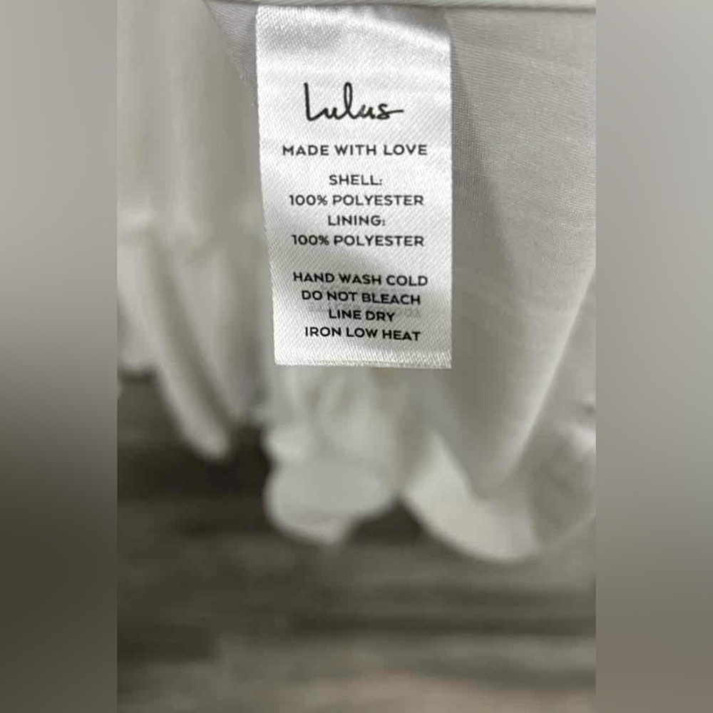 NWT Lulu's White Ruffled Mini Dress - Picture 10 of 10